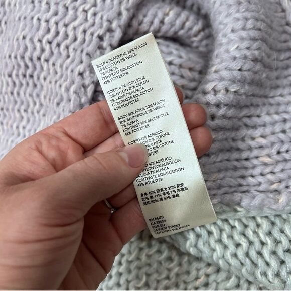 Free‎ people polar opposites oversized chunky knit sweater women’s size S - Picture 5 of 8